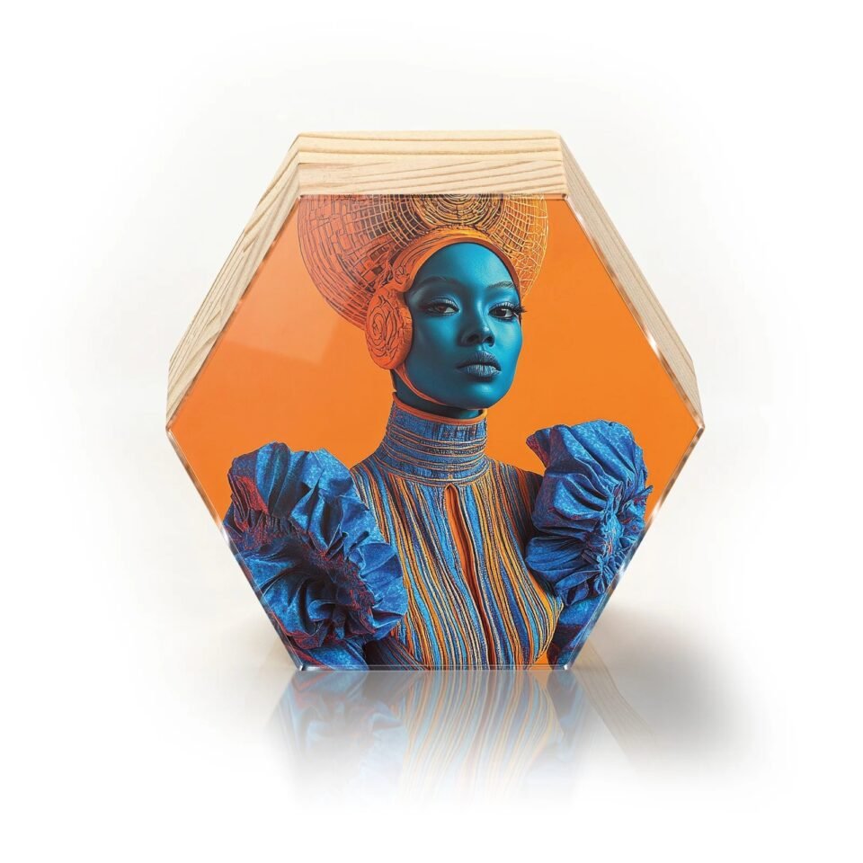 Totem Decorativo 'Afrofuturismo Solar'