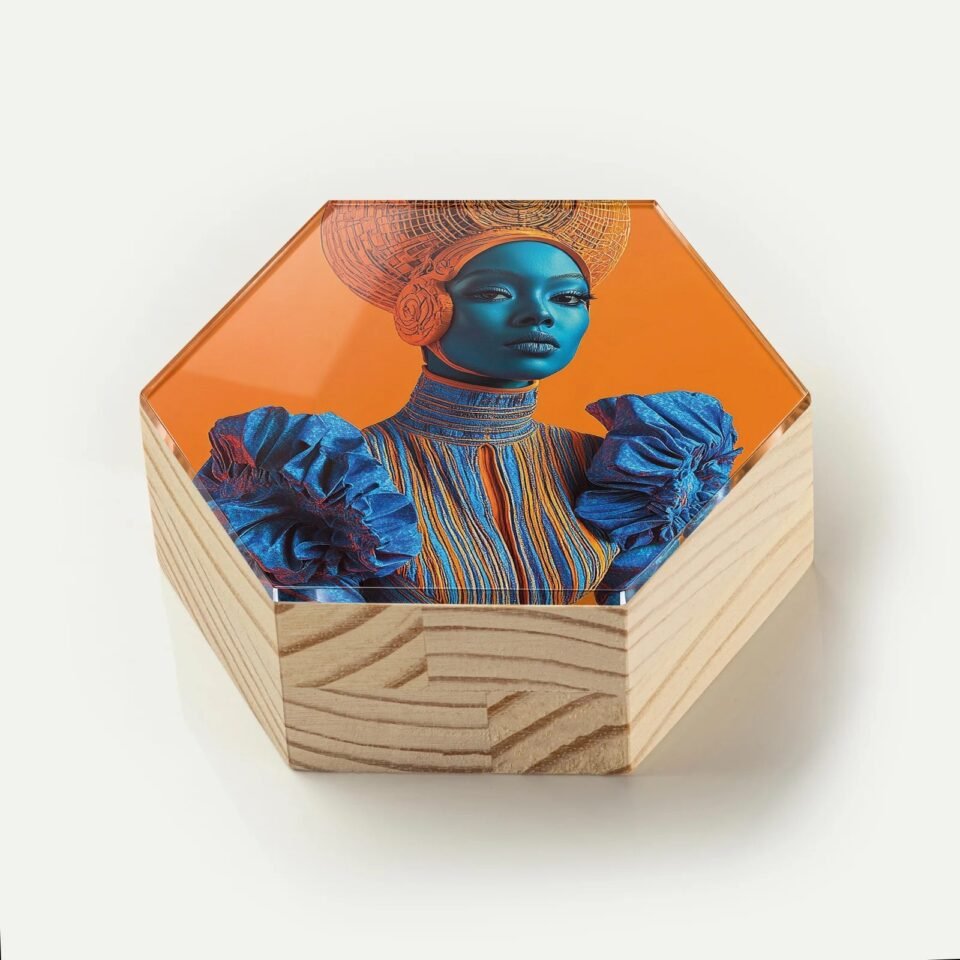 Totem Decorativo 'Afrofuturismo Solar'
