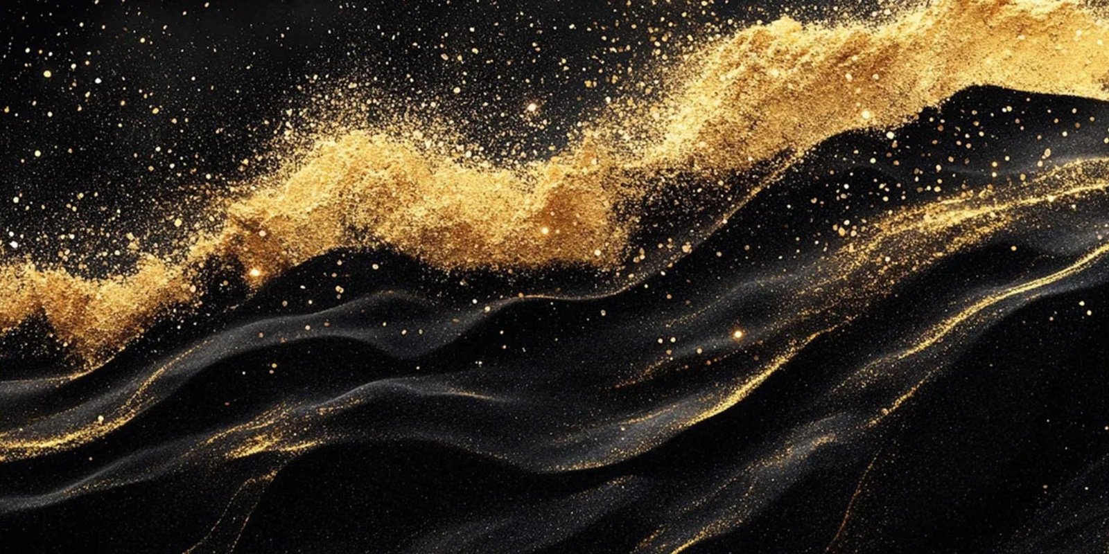Totem Decorativo 'Horizonte Black & Gold'