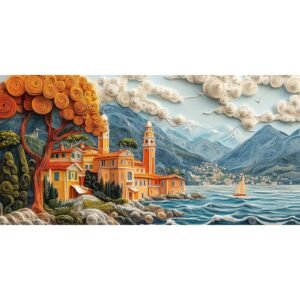 Totem Decorativo 'Lagoa Italiana'