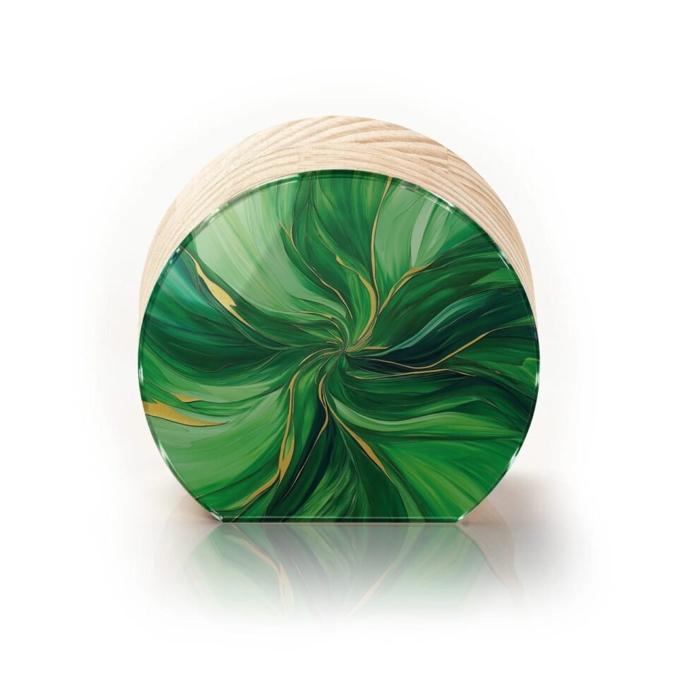 Totem Decorativo 'Vórtice Verde'