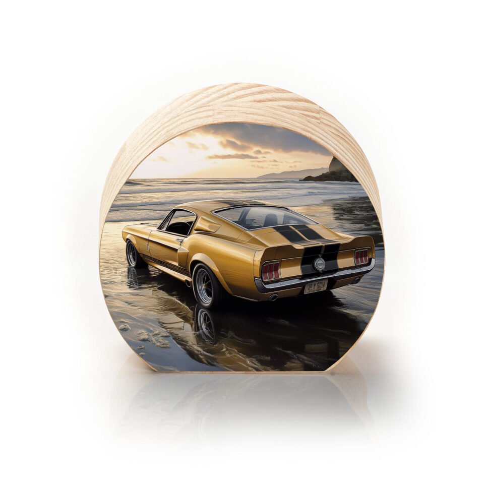 Totem Decorativo 'Rastro de Ouro'