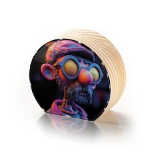 Totem Decorativo 'Pensador de Neon'