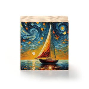 Totem Decorativo 'Noite de Navegar'