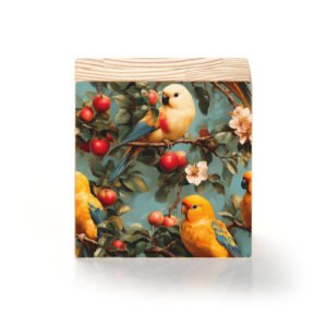 Totem Decorativo 'Jardim dos Pássaros'