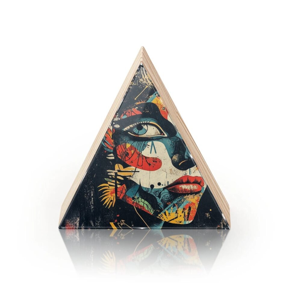 Totem Decorativo 'Olhar Fragmentado'