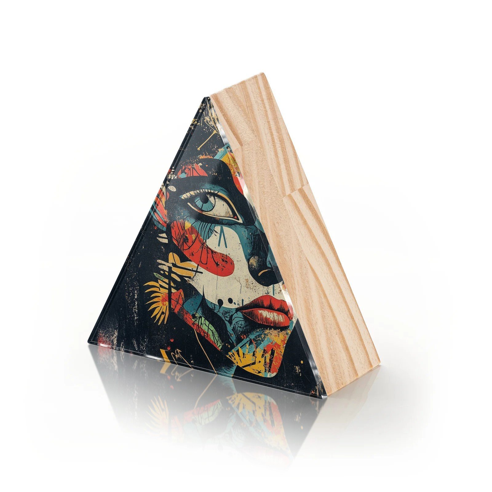 Totem Decorativo 'Olhar Fragmentado'