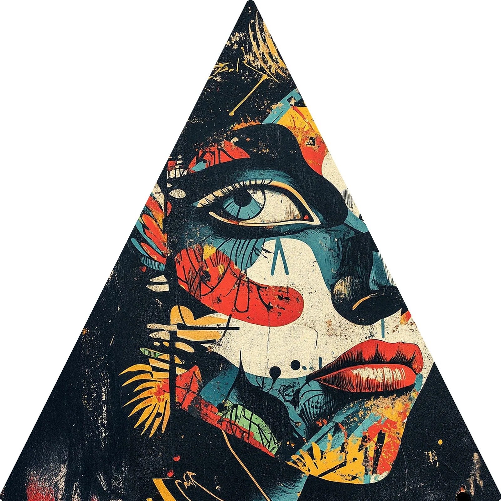 Totem Decorativo 'Olhar Fragmentado'