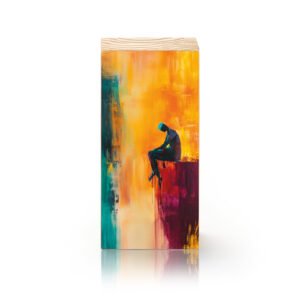 Totem Decorativo 'Solidão Pintada'