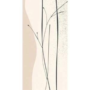 Totem Decorativo 'Raminhos Sutil'