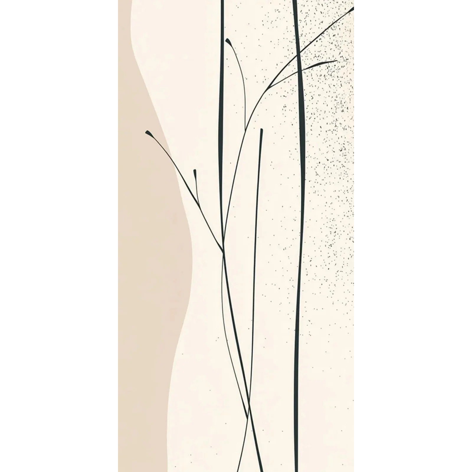Totem Decorativo 'Raminhos Sutil'