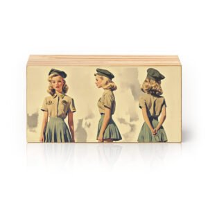 Totem Decorativo 'Garota Retrô'