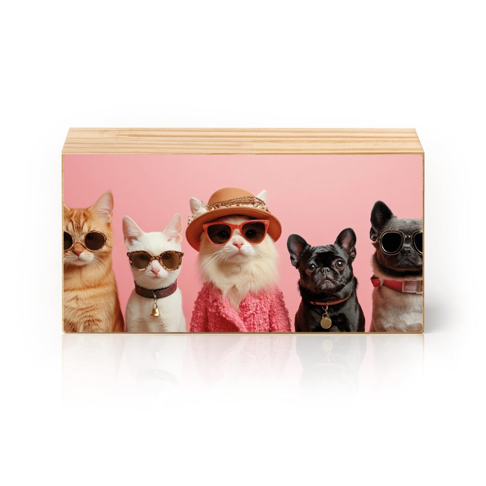 Totem Decorativo 'Clube do Estilo Felino'