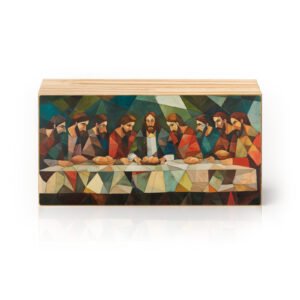 Totem Decorativo 'A Santa Ceia Geométrica'