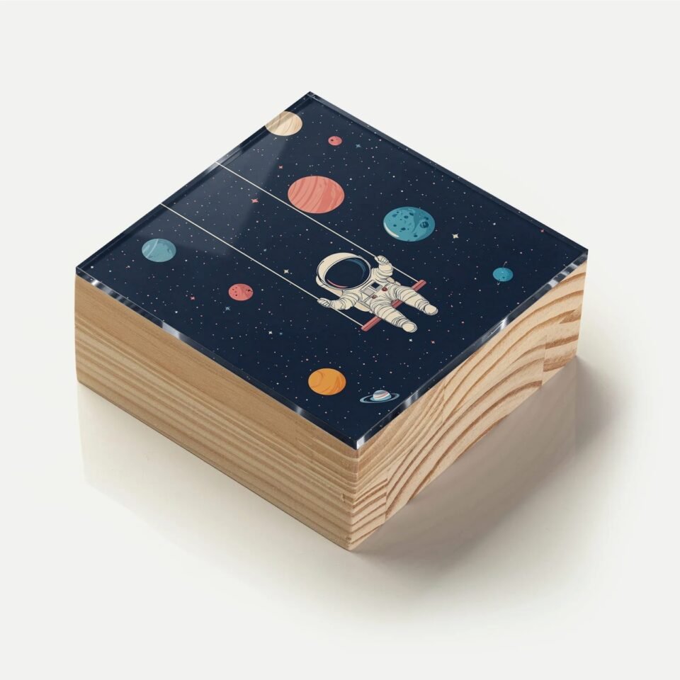 Totem Decorativo 'Balanço Espacial'