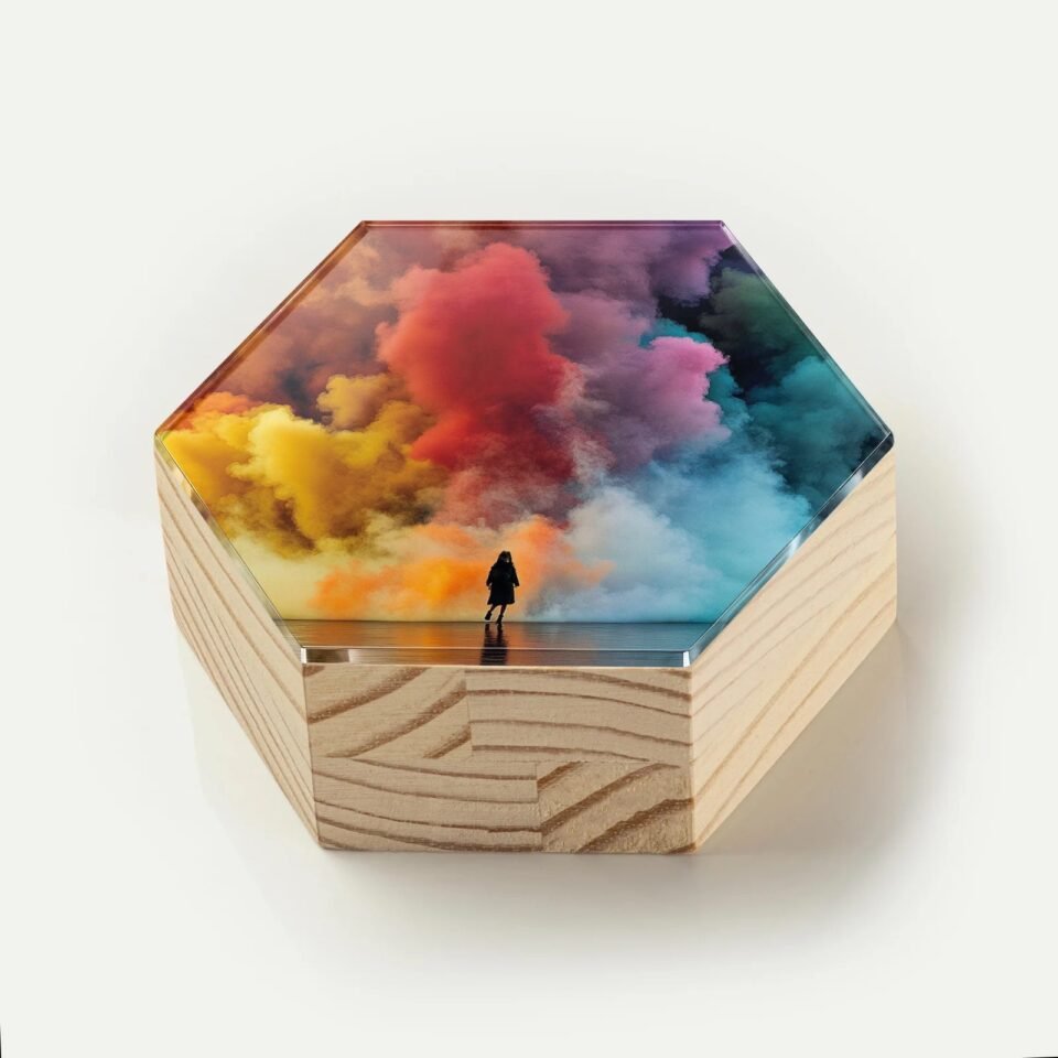 Totem Decorativo 'Caminho das Cores'