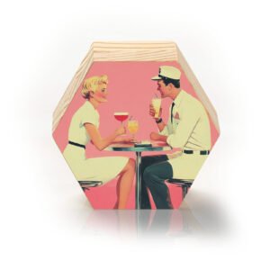 Totem Decorativo 'Encontro Retrô'