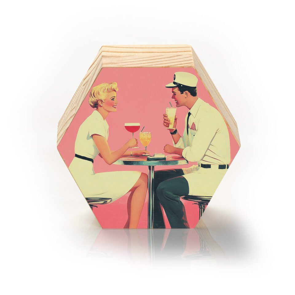 Totem Decorativo 'Encontro Retrô'