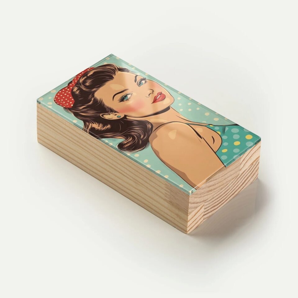 Totem Decorativo 'Beleza Retrô Pin-up'