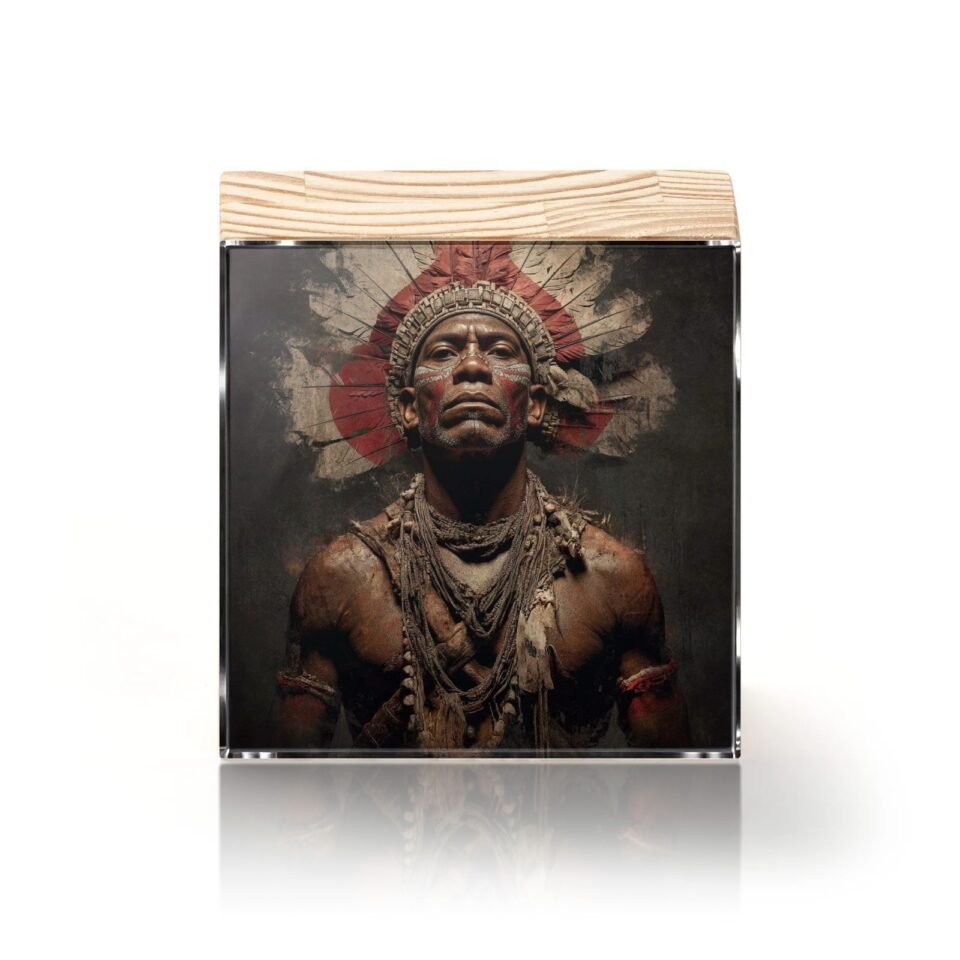 Totem Decorativo 'Espírito da Resistência'