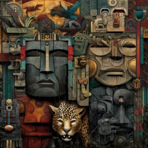 Totem Decorativo 'Espírito da Selva'
