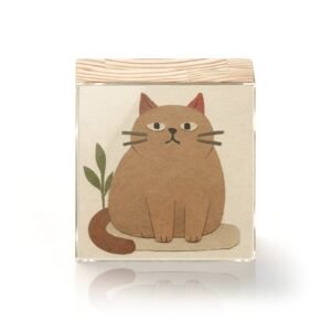 Totem Decorativo 'Sábio Felino'