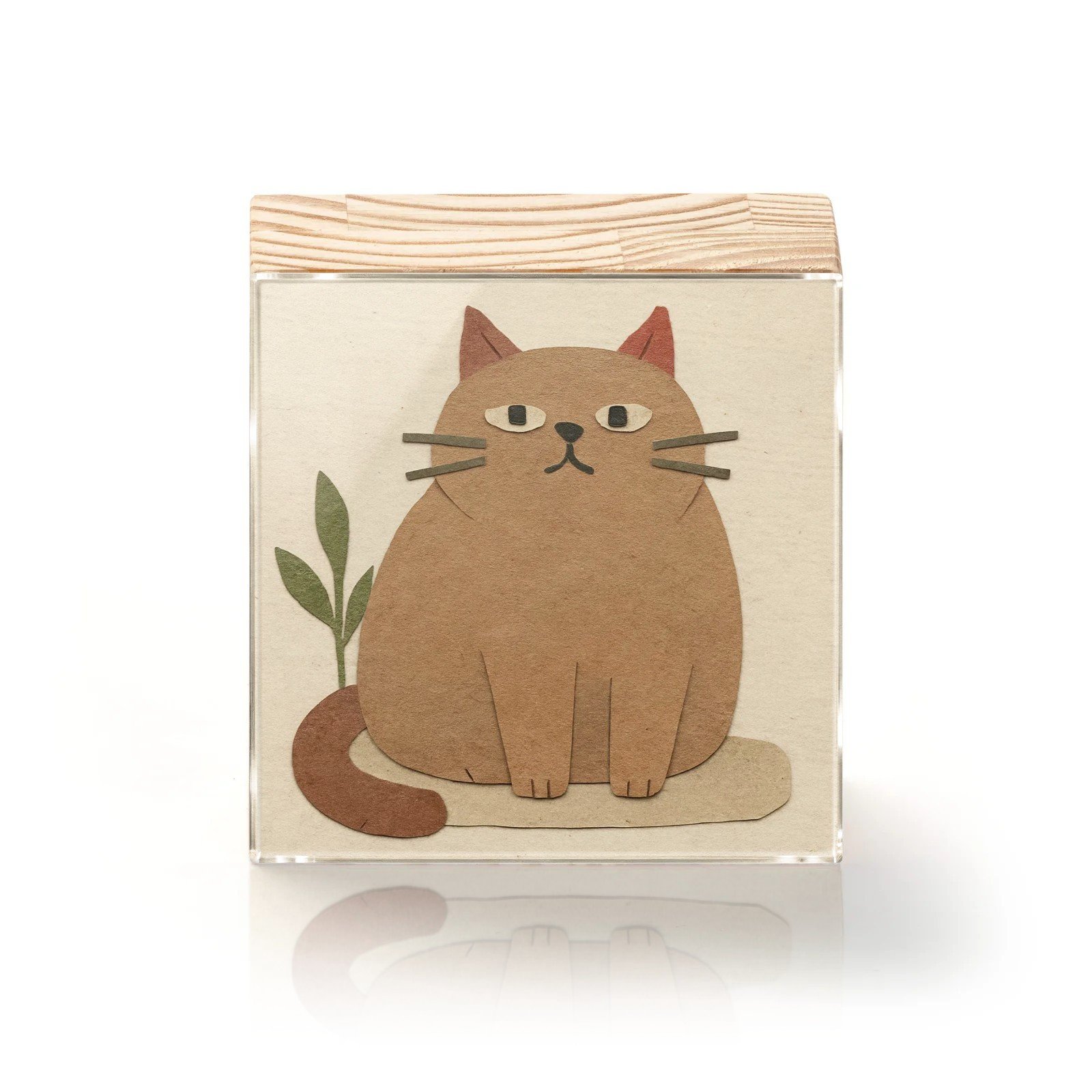 Totem Decorativo 'Sábio Felino'