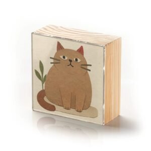Totem Decorativo 'Sábio Felino'