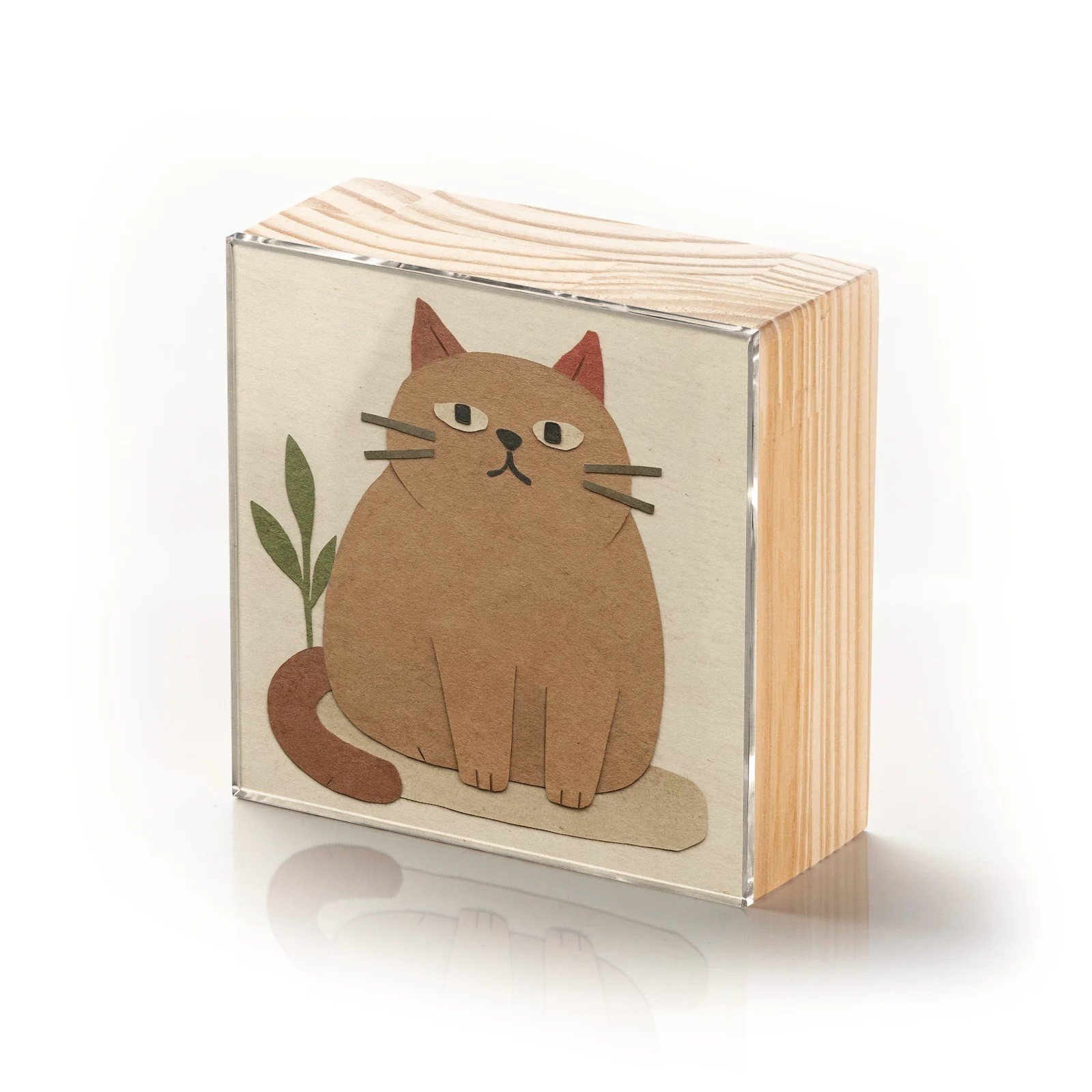 Totem Decorativo 'Sábio Felino'