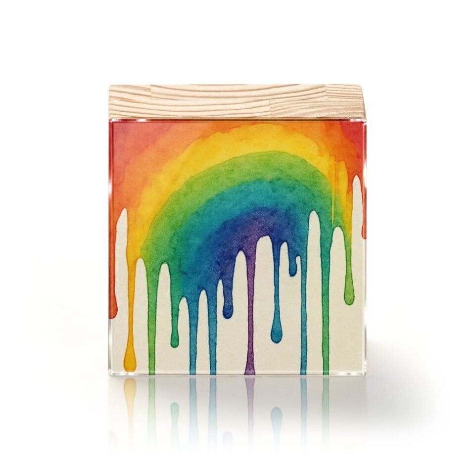 Totem Decorativo 'Chuva de Cores'