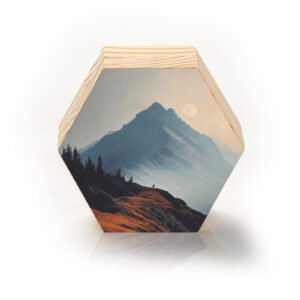 Totem Decorativo 'Refúgio nas Montanhas'