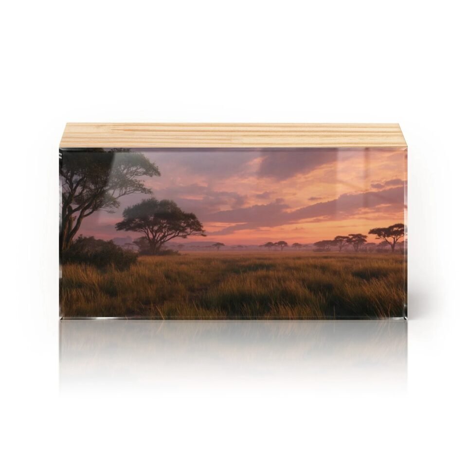 Totem Decorativo 'Horizonte da Savana'