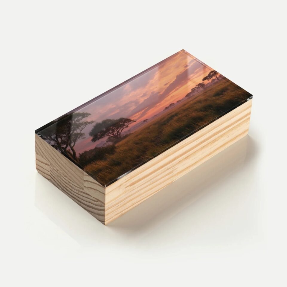 Totem Decorativo 'Horizonte da Savana'