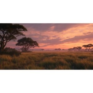 Totem Decorativo 'Horizonte da Savana'