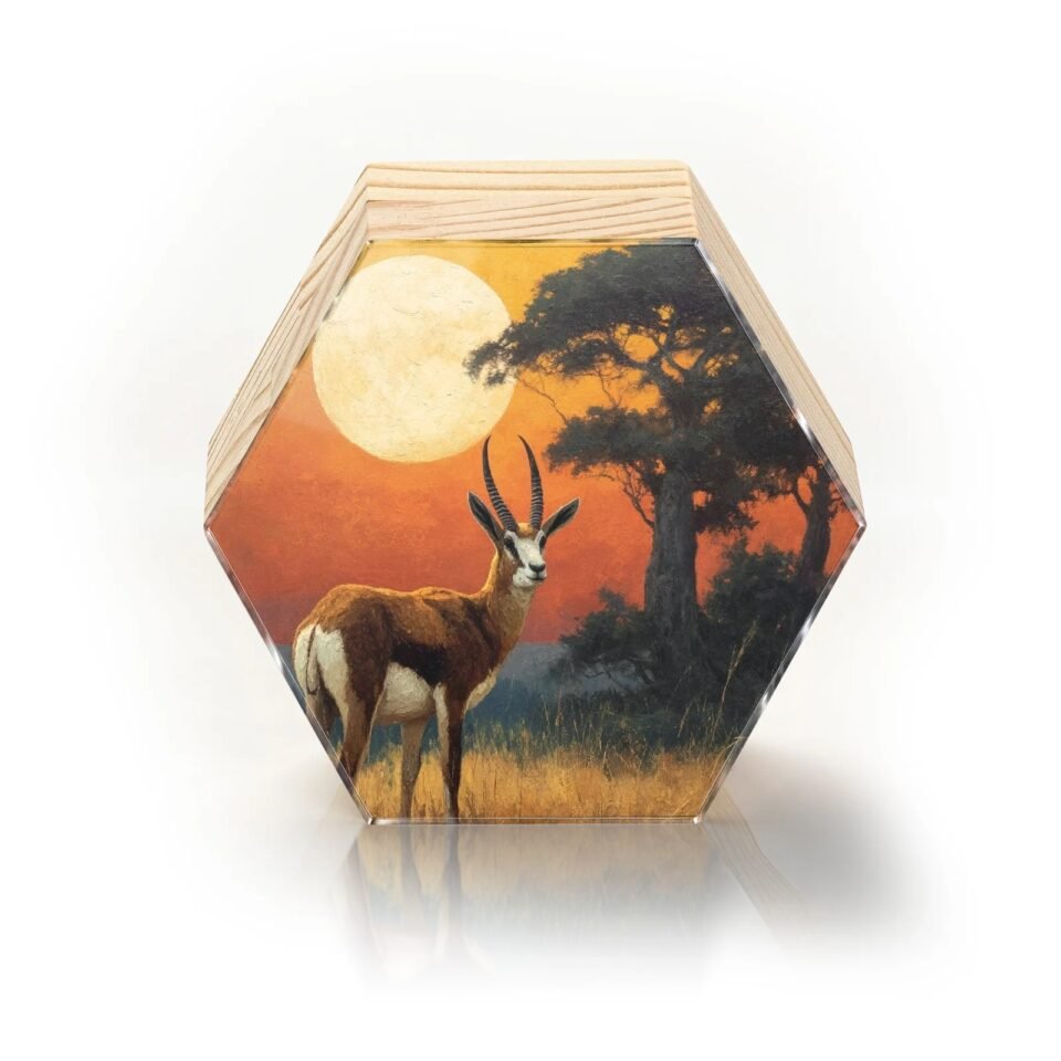 Totem Decorativo 'Guardião da Savana'