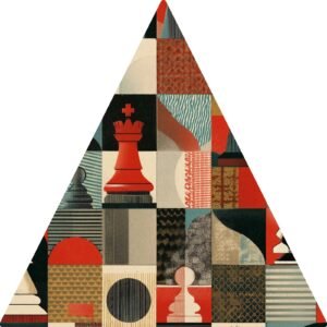 Totem Decorativo 'Reina em Jogo'