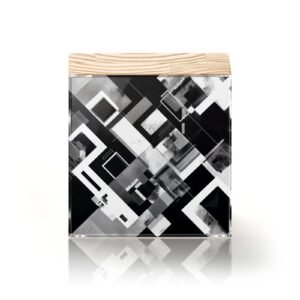 Totem Decorativo 'Concreto Abstrato'
