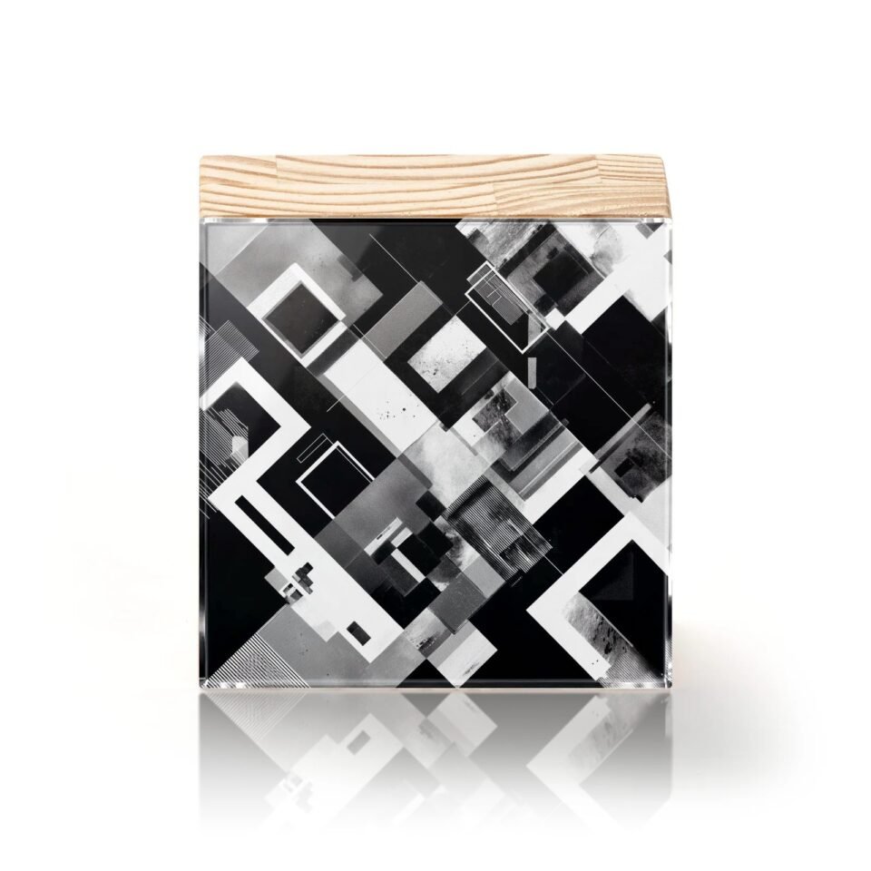 Totem Decorativo 'Concreto Abstrato'