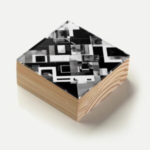 Totem Decorativo 'Concreto Abstrato'