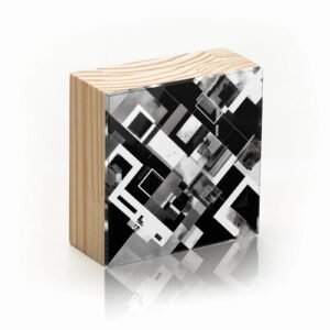 Totem Decorativo 'Concreto Abstrato'