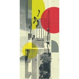 Totem Decorativo 'Trânsito Urbano'