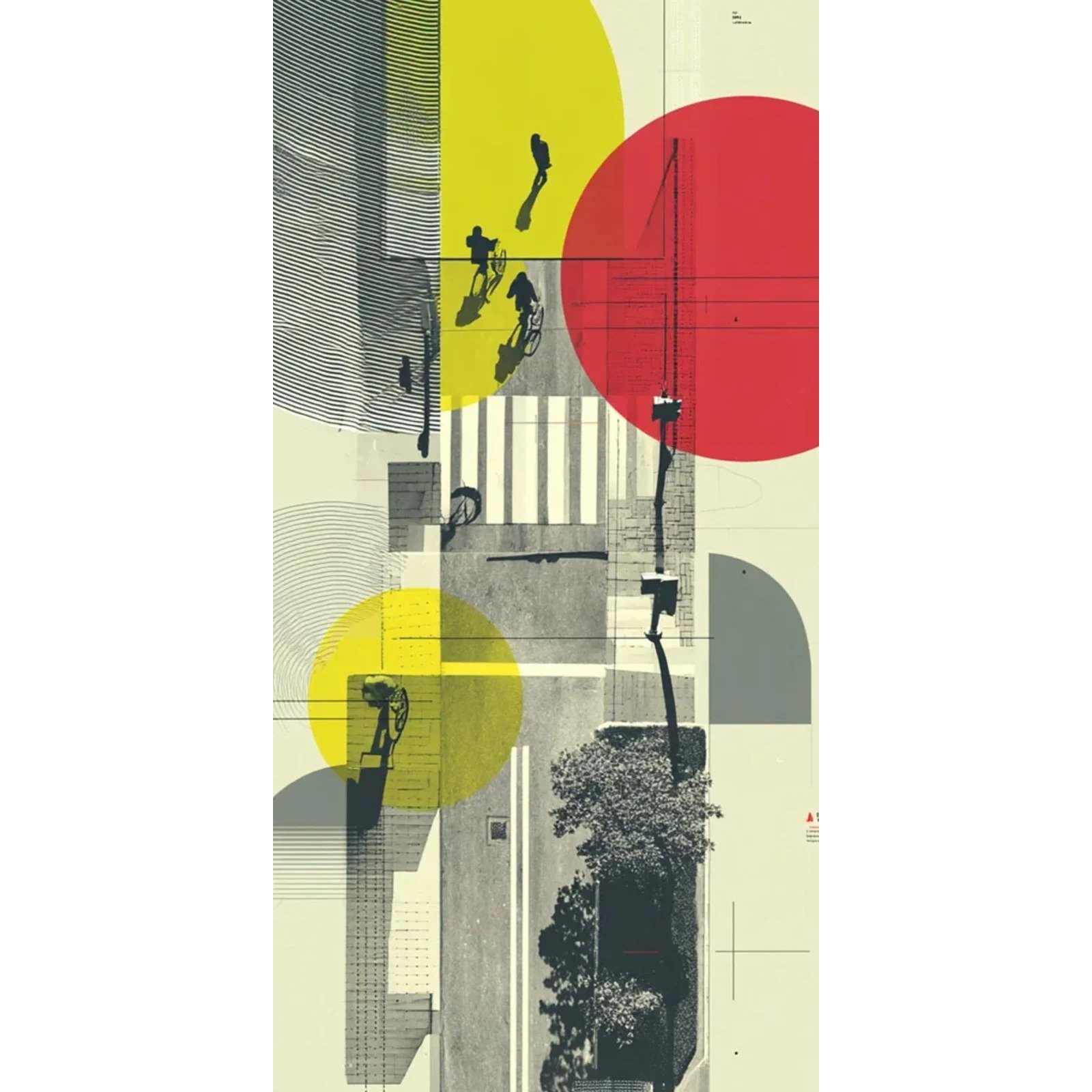 Totem Decorativo 'Trânsito Urbano'