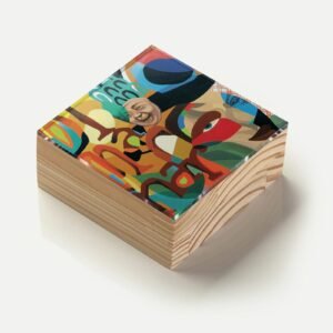 Totem Decorativo 'Riso Fragmentado'