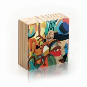 Totem Decorativo 'Riso Fragmentado'