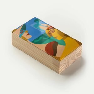 Totem Decorativo 'Veraneio Abstrato'