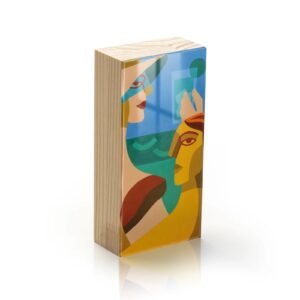 Totem Decorativo 'Veraneio Abstrato'