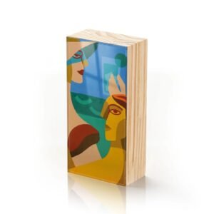 Totem Decorativo 'Veraneio Abstrato'