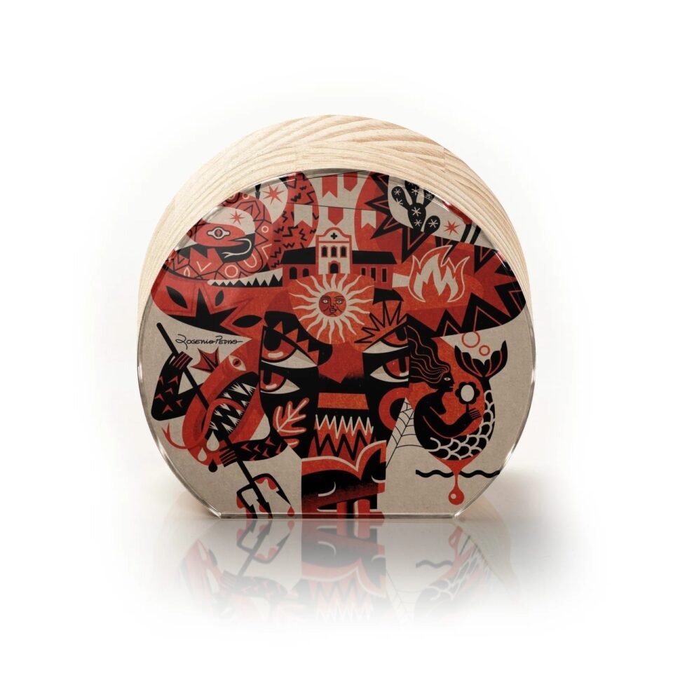 Totem Decorativo 'Raiz de Fogo'