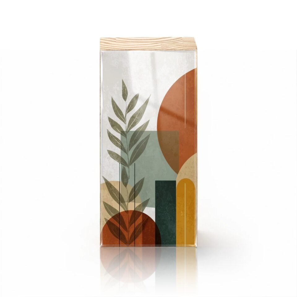 Totem Decorativo 'Raiz Abstrata'