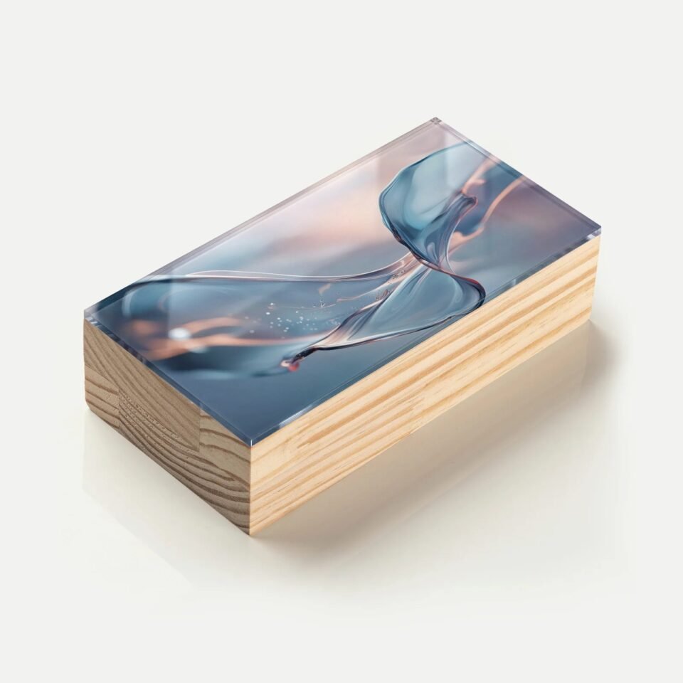 Totem Decorativo 'Sopro de Cristal'